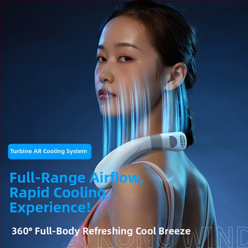 Ανεμιστήρας ψύξης λαιμού K11 Νέος ανεμιστήρας ψύξης λαιμού με κρεμαστό λαιμό Φορητός ανεμιστήρας κλιματισμού με κρεμαστό λαιμό USB χωρίς πτερύγια