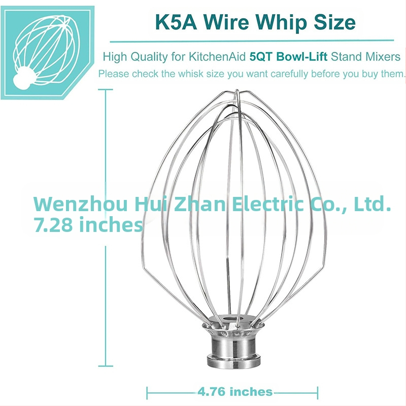 Tinka „KitchenAid“ maišytuvui, kiaušinių plaktuvui K5AWW, pakaitiniam plaktuvui 5QT, pakeliamam dubeniui 6 linijų plaktuvo antgaliui