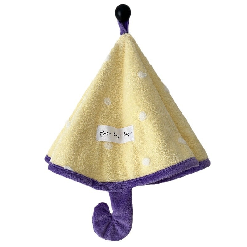 Mažas raudonas knygelės formos pakabinamas koralinis vilnos sugeriamasis rankšluostis vonios kambariui, virtuvės nosinaitė, polo taškuotas žakardo kūrybingas mielas rankšluostis