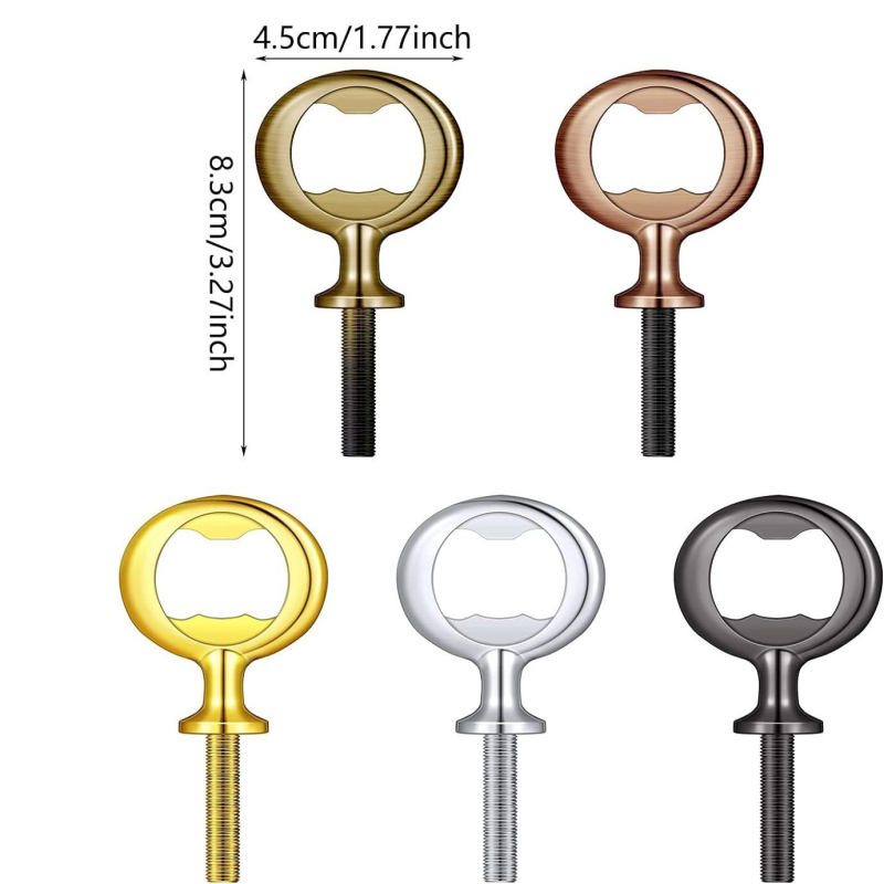 Amazon DIY na sklade Horúci výpredaj Otvárač na fľaše so závitom a dlhou tyčou, skrutkovač na víno zo zliatiny zinku, drevená rukoväť, otvárač na pivo