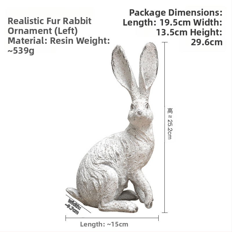 Amerikai vidéki antik antik lövöldözős kellékek kert udvar szimuláció gyapjú érzés hosszú fül nyúl dekoráció díszek