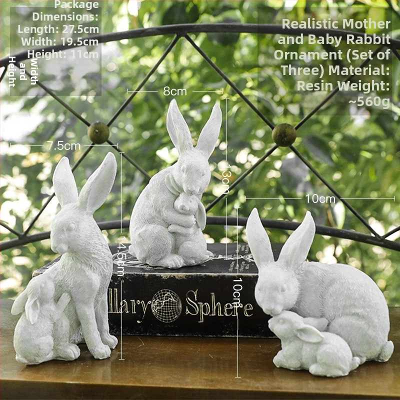 Amerikai vidéki antik antik lövöldözős kellékek kert udvar szimuláció gyapjú érzés hosszú fül nyúl dekoráció díszek