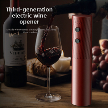 Ηλεκτρικό ανοιχτήρι μπουκαλιών κρασιού Αυτόματη φόρτιση Οικιακό ανοιχτήρι κρασιού Ανοιχτήρι κρασιού Άνοιγμα και καπάκι μπουκαλιών Τεχνούργημα μπουκαλιού