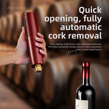 Ηλεκτρικό ανοιχτήρι μπουκαλιών κρασιού Αυτόματη φόρτιση Οικιακό ανοιχτήρι κρασιού Ανοιχτήρι κρασιού Άνοιγμα και καπάκι μπουκαλιών Τεχνούργημα μπουκαλιού