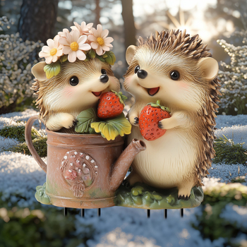 Tarpvalstybinis akrilinis ežiuko sodo krūva, saulės šviesos gyvūnų statulėlių dekoravimas, vidinis gėlių vazonas, kiemo gyvūnų žemės įdėklai, rekvizitai