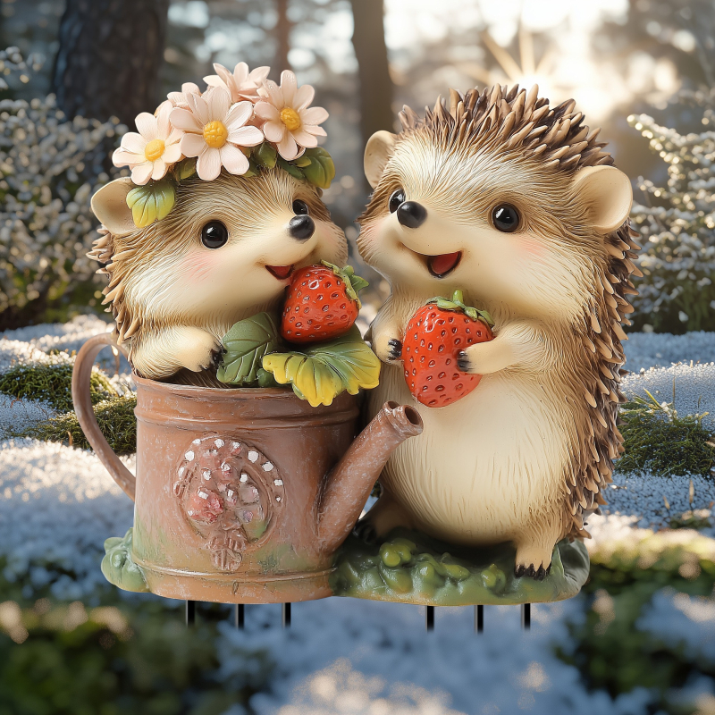 Tarpvalstybinis akrilinis ežiuko sodo krūva, saulės šviesos gyvūnų statulėlių dekoravimas, vidinis gėlių vazonas, kiemo gyvūnų žemės įdėklai, rekvizitai