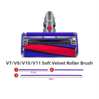 Vhodné pre elektrické podlahové kefky do vysávača Dyson V7V8V10V11 Mäkké plyšové kefky Príslušenstvo Čistenie kobercov Domácnosť