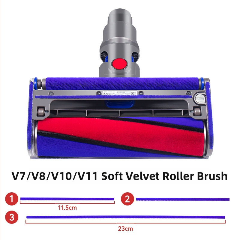 Vhodné pre elektrické podlahové kefky do vysávača Dyson V7V8V10V11 Mäkké plyšové kefky Príslušenstvo Čistenie kobercov Domácnosť