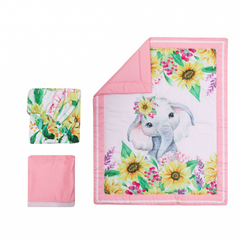 Vastsündinu ülikonna laste lina üheinimesevoodi seeliku kolmeosaline imiku voodipesukomplekt