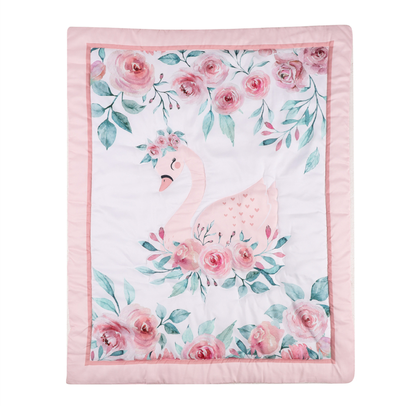 Vastsündinu ülikonna laste lina üheinimesevoodi seeliku kolmeosaline imiku voodipesukomplekt