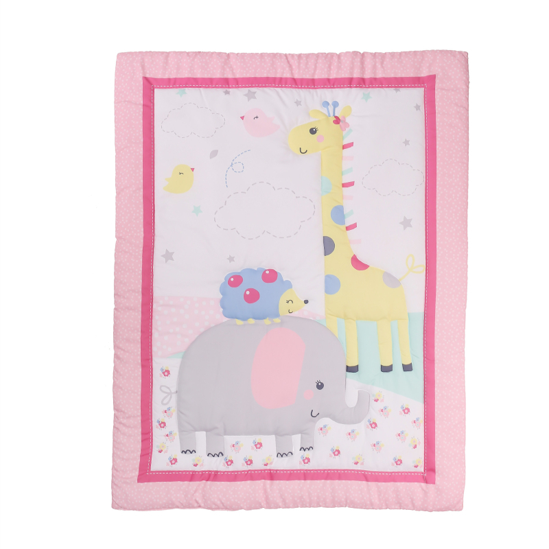 Vastsündinu ülikonna laste lina üheinimesevoodi seeliku kolmeosaline imiku voodipesukomplekt