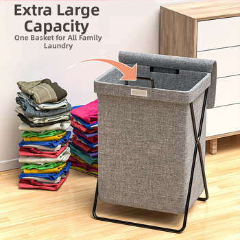 Καλάθι με βρώμικα ρούχα Καλάθι αποθήκευσης βρώμικων ρούχων Αρχική σελίδα Μπάνιο Πτυσσόμενο καλάθι ρούχων Καλάθι πλυντηρίου Καλάθι με κουβά με βρώμικα ρούχα Τέχνη