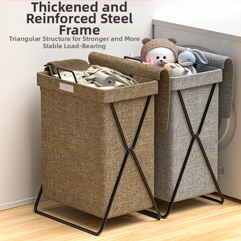 Καλάθι με βρώμικα ρούχα Καλάθι αποθήκευσης βρώμικων ρούχων Αρχική σελίδα Μπάνιο Πτυσσόμενο καλάθι ρούχων Καλάθι πλυντηρίου Καλάθι με κουβά με βρώμικα ρούχα Τέχνη