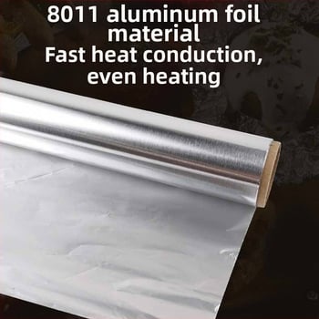 Αλουμινόχαρτο για μπάρμπεκιου, παχύρρευστο ψήσιμο, αλουμινόχαρτο για μπάρμπεκιου, αλουμινόχαρτο για λαδόκολλα, φούρνος, αλουμινόχαρτο, οικιακό, εμπορικό, αλουμίνιο, Changzhen