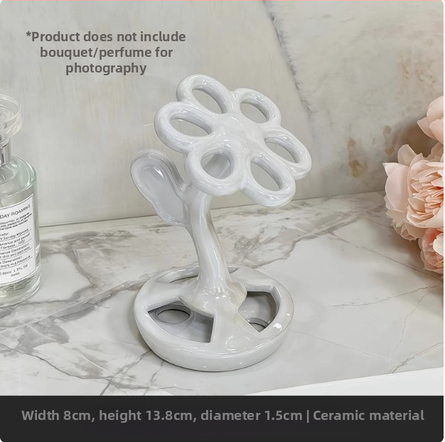 Tualetas Tualetas Kūrybinis dantų šepetėlių laikymo stovas Kosmetinis šepetėlis Antakių pieštukų laikymo stovas Dantų priežiūros rinkiniui Keraminis pagrindas Namų ūkis