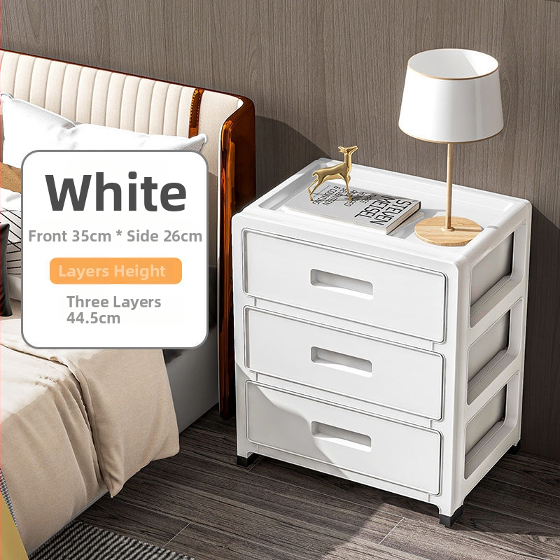 Paksendatud sahtlitüüpi hoiustamismänguasi magamistoa läbipaistev majapidamiskapp elutoa nullvoodikapi viimistlusega hoiustamisriiul