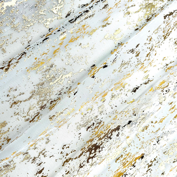 Златно тънко мрежесто бляскаво златно фолио за сватбено парти за коледна украса, декорация на маса, атмосфера на флаг