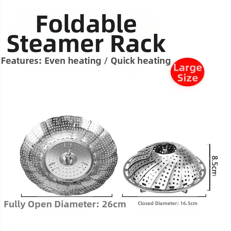 Tvaicēšanas olu plaukts no nerūsējošā tērauda tvaicētāja plaukts daudzfunkcionāls saliekams teleskopiskais tvaicētājs, maināms tvaicētāja šķēles tvaicētāja plaukts mājsaimniecības tvaicētāja šķīvis vairumtirdzniecībā