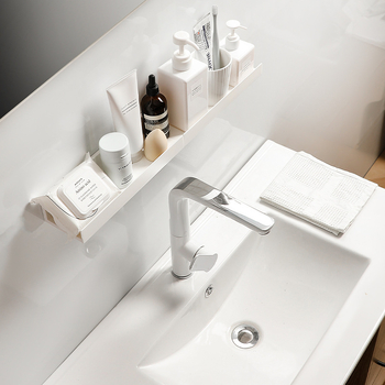 I-alakú tárolóállvány, kihúzható és meghosszabbított konyhai fürdőszobai tükör elülső tárolóállvány, fürdőszobai aromaterápiás tisztítóeszközök tárolóállvány