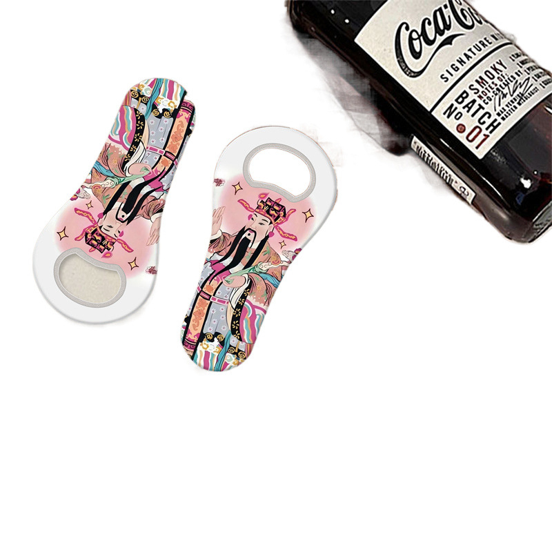 Stílusos sörnyitó, nagy értékű jégtartó matrica, aranyos autós sörösüveg-nyitó, kreatív, mágneses, hordozható