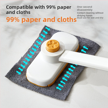 Mop mini mic, spălare fără mâini, prosop de față, mop leneș, clemă automată multi-cinetică pentru curățarea peretelui desktop, artefact