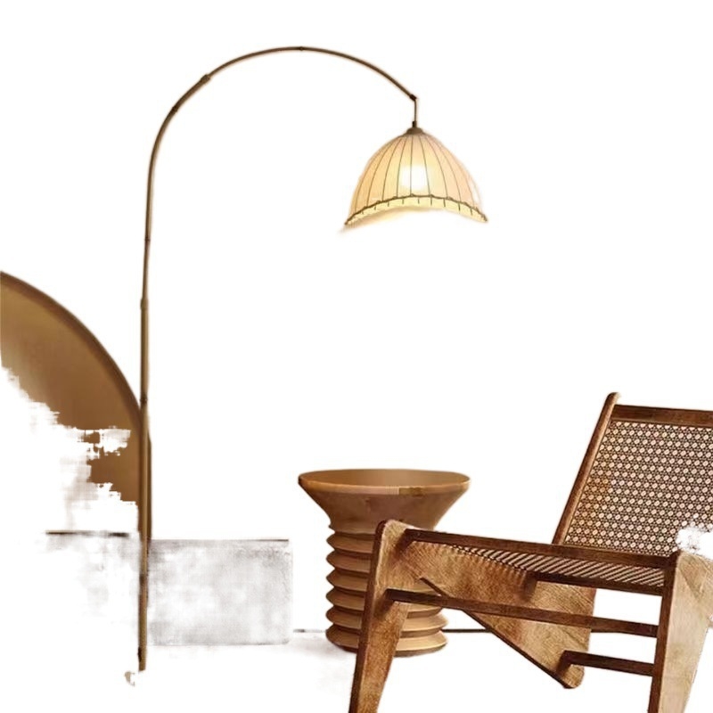 U7i vaikne tuulepõrandalamp elutoale, retro zen-tüüpi kodune kabinet, teekaunistus, magamistuba, antiikne toakaunistus, vertikaalne lugemine