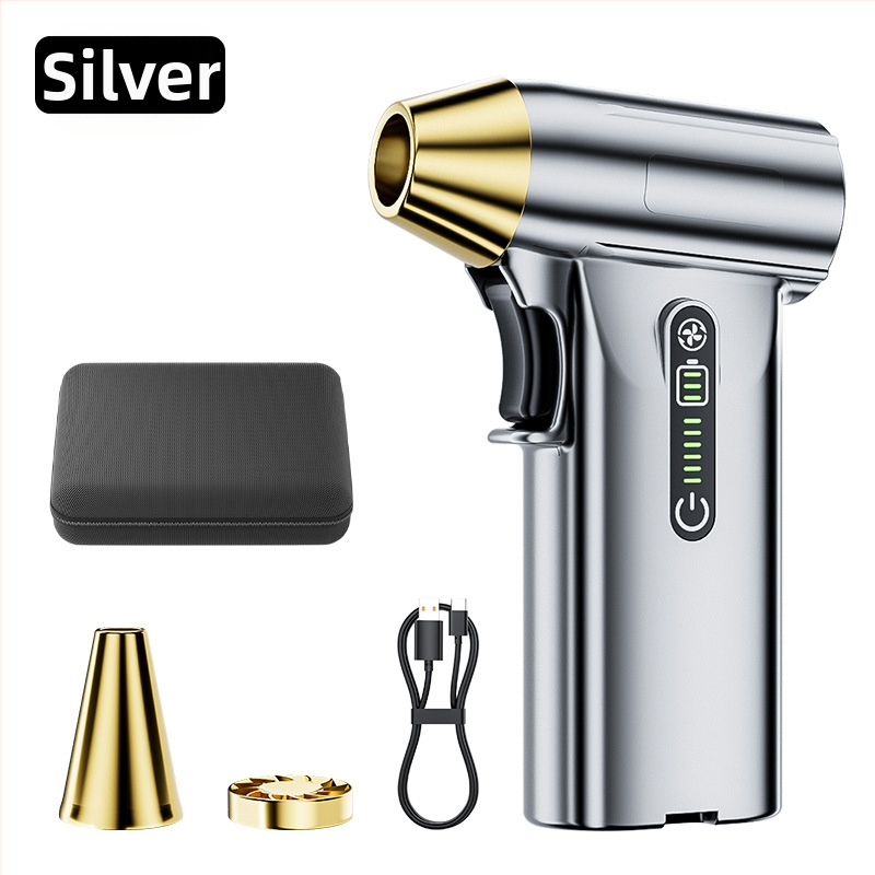 Rankinis turbokompresorinis ventiliatorius su dideliu greičiu, bešepetėliniu varikliu, galingas, prie transporto priemonės montuojamas lauko dulkių šalinimo ir plaukų džiovintuvo artefaktas