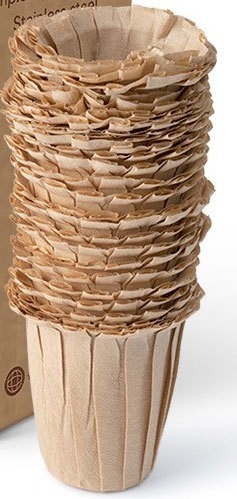 „Amazon“ gamintojai tiekia baltus vienkartinius popierinius kavos filtrus be dėmių „Keurig 2.0“ didelio puodelio korpusą.