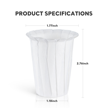 „Amazon“ gamintojai tiekia baltus vienkartinius popierinius kavos filtrus be dėmių „Keurig 2.0“ didelio puodelio korpusą.