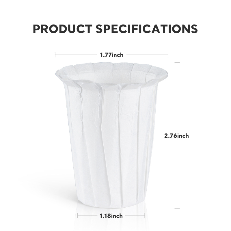 „Amazon“ gamintojai tiekia baltus vienkartinius popierinius kavos filtrus be dėmių „Keurig 2.0“ didelio puodelio korpusą.