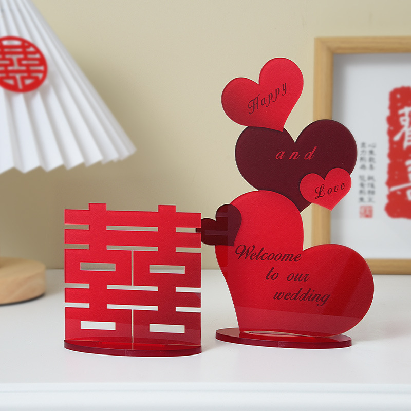 Kihlatud akrüülist lauapulmakaunistused pulmakaunistused elutoa magamistoa pulmatarbed