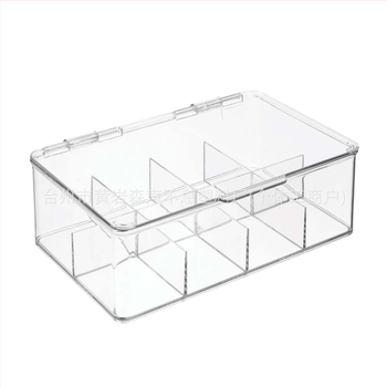 Aštuonių skyrių kosmetikos laikymo dėžutė, duomenų kabelio pertvaros rūšiavimo dėžutė, nuimama keturių skyrių stalinė arbatos maišelių rūšiavimo dėžutė