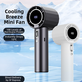 Mažas ventiliatorius, didelio greičio nešiojamas ventiliatorius, lauko nešiojamas ventiliatorius, nešiojamas įkrovimas, skaitmeninis ekranas, didelė vėjo galia, ilgaamžiškumas