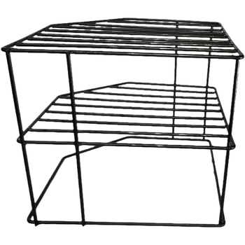 Kūrybingas kaltinio geležies virtuvės prieskonių stovas virtuvės reikmenų laikymo lentynėlė metalinė amatų laikymo lentynėlė dvigubo sluoksnio darbalaukio saugykla