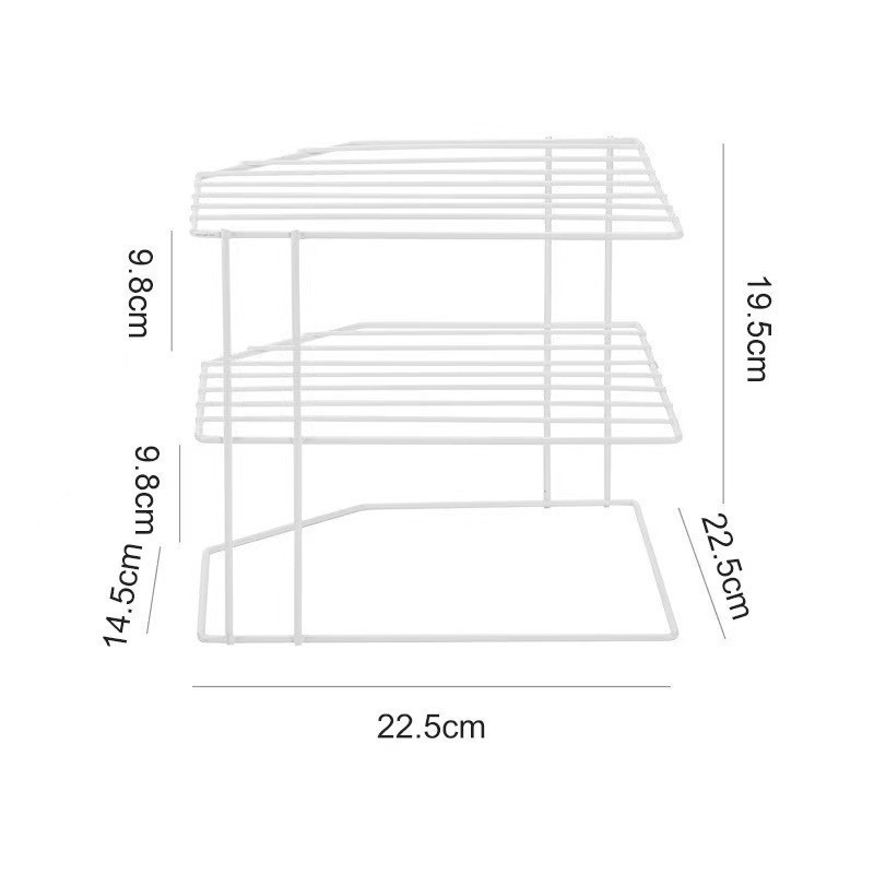 Kūrybingas kaltinio geležies virtuvės prieskonių stovas virtuvės reikmenų laikymo lentynėlė metalinė amatų laikymo lentynėlė dvigubo sluoksnio darbalaukio saugykla