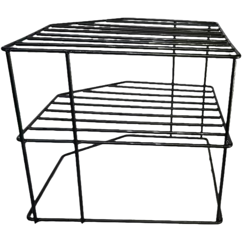 Kūrybingas kaltinio geležies virtuvės prieskonių stovas virtuvės reikmenų laikymo lentynėlė metalinė amatų laikymo lentynėlė dvigubo sluoksnio darbalaukio saugykla