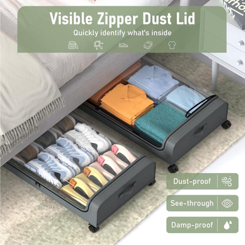 Oksfordo audinys po lova drabužiams, knygoms, medžiaginiam užvalkalui, žaislų laikymui, didelės talpos ant grindų pastatomas daiktadėžės stovas, daiktadėžės stovas