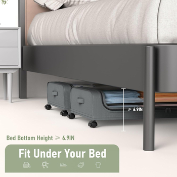 Oksfordo audinys po lova drabužiams, knygoms, medžiaginiam užvalkalui, žaislų laikymui, didelės talpos ant grindų pastatomas daiktadėžės stovas, daiktadėžės stovas