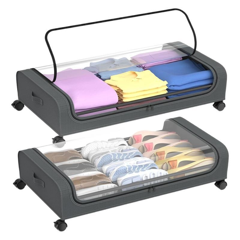 Oksfordo audinys po lova drabužiams, knygoms, medžiaginiam užvalkalui, žaislų laikymui, didelės talpos ant grindų pastatomas daiktadėžės stovas, daiktadėžės stovas