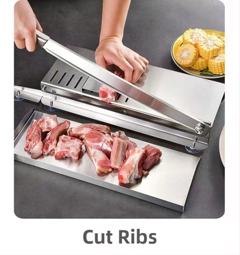 Smulkintuvas Giljotina Buitinė jautienos ir avienos pjaustyklė Rankinis riebiųjų galvijų pjaustytuvas Kaulų pjaustymo Giljotina Virtuvės giljotina Kapojimas