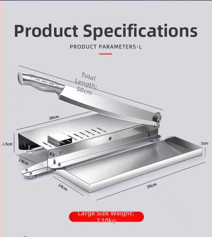 Smulkintuvas Giljotina Buitinė jautienos ir avienos pjaustyklė Rankinis riebiųjų galvijų pjaustytuvas Kaulų pjaustymo Giljotina Virtuvės giljotina Kapojimas