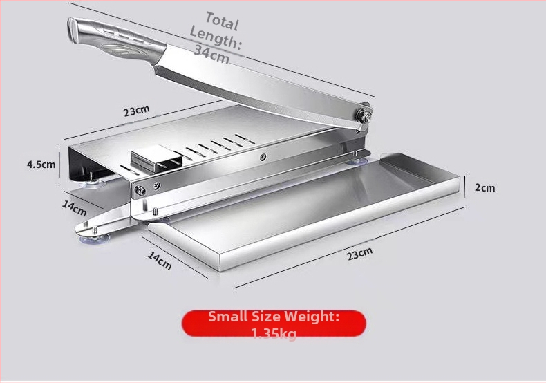 Smulkintuvas Giljotina Buitinė jautienos ir avienos pjaustyklė Rankinis riebiųjų galvijų pjaustytuvas Kaulų pjaustymo Giljotina Virtuvės giljotina Kapojimas