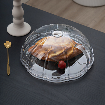 Mikrolaineahi kütte ümmargune toidu plastist tolmukindel PC kate värske toidu kate söödav toidu tolmukate tehase otsemüük