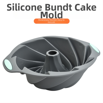 Φόρμα κέικ σιλικόνης σιφόν, απευθείας από το εργοστάσιο, δίχρωμη φόρμα κέικ σιφόν, φόρμα μπισκότων ντόνατ, μεγάλη φόρμα κέικ σιφόν σιλικόνης