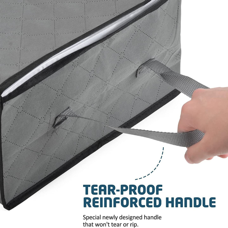 Geantă de depozitare pentru haine de 35L, 6 piese, organizator de haine pentru pătură și depozitare, recipient pentru garderobă, cutie de depozitare sub pat, pliabilă