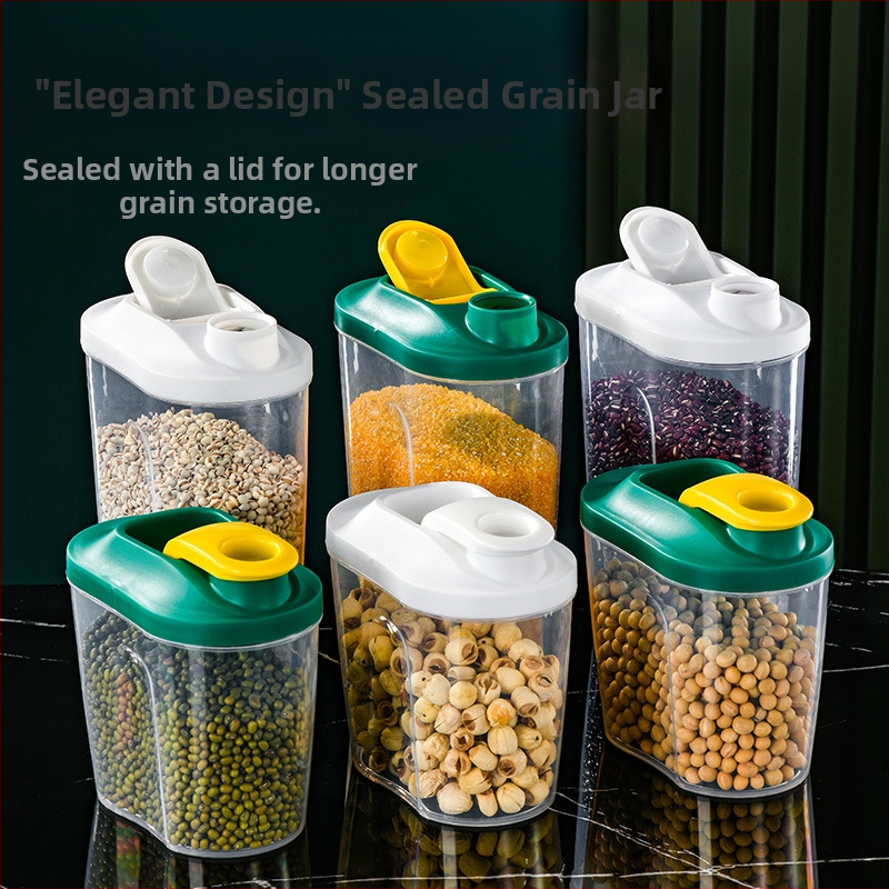 Új, háztartási, lezárt konzervdobozok, gabonafélék, nedvességálló tárolódoboz, nappali diós keksz, durva szemű tároló műanyag üveg