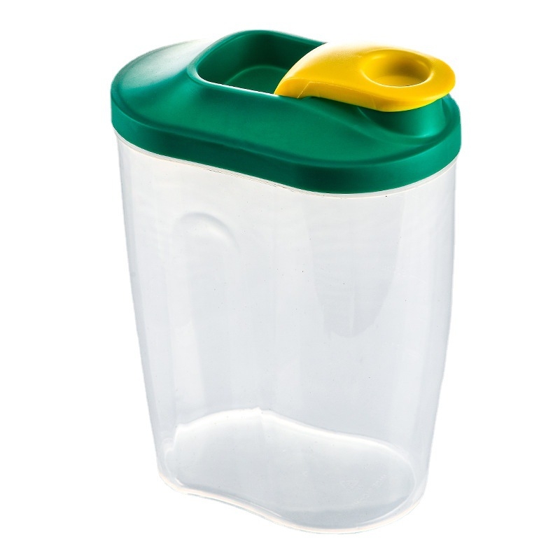 Нови домакински запечатани консерви, зърнени храни, влагоустойчива кутия за съхранение на хол, бисквити с ядки, едрозърнест пластмасов буркан