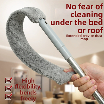 Buitinė prailginta ištraukiama lova, valymo artefaktų dulkių valymo šluostė, valymo įrankiai, tarpų dulkių šepetys