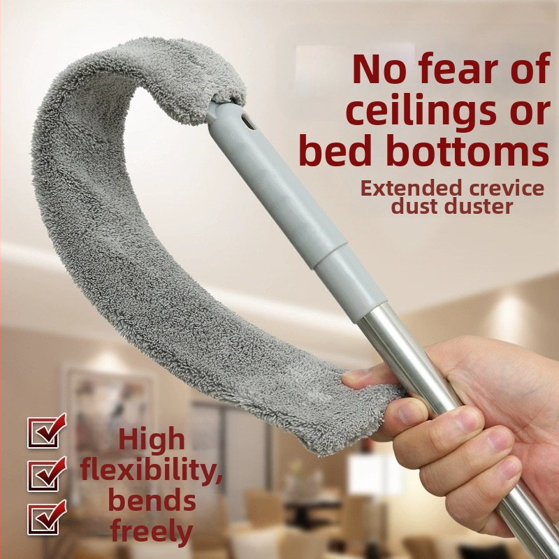 Buitinė prailginta ištraukiama lova, valymo artefaktų dulkių valymo šluostė, valymo įrankiai, tarpų dulkių šepetys