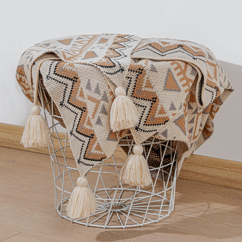 ⊕Μποέμ Πλεκτή Ταπισερί Κουβέρτα Κλιματισμού Κουβέρτα Υπνοδωματίου Κουβέρτα Κάλυμμα Καναπέ Κουβέρτα Μωρού Κουβέρτα B&B Κουβέρτα Κομοδίνο